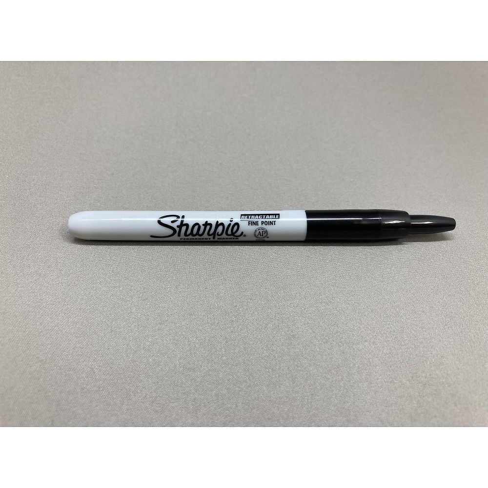 Sharpie 멸균 실험실 마커 블랙 노크식 4개입 PEN-25IR 1봉(4개입)