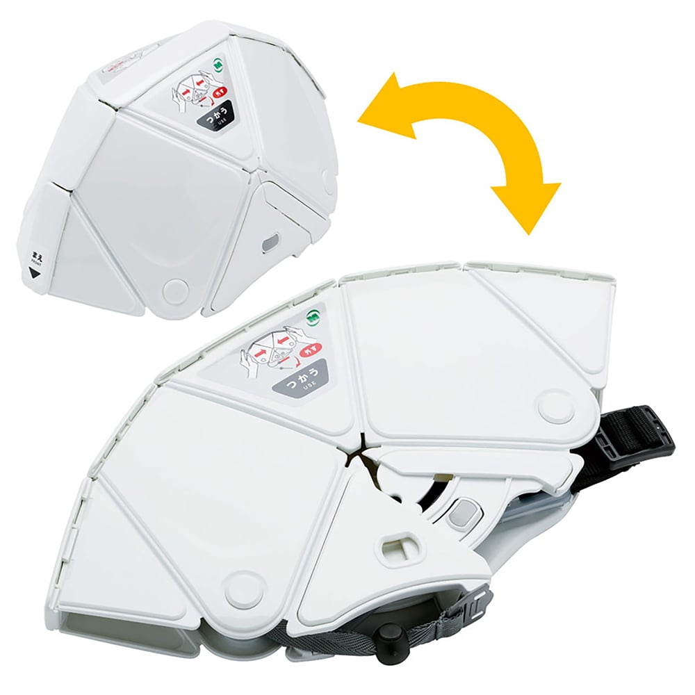 접이식 방재 헬멧 플랫 메트 2 화이트 TSC-10N-Flatmet2 1개