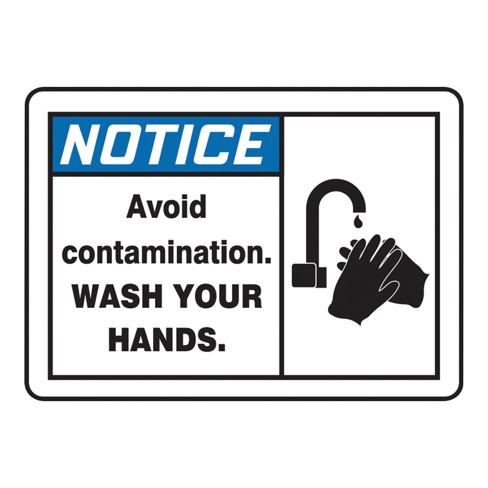 Warning and caution label (English) Avoid Contamination, Wash Your Hands MCHL810VS 1 sheet