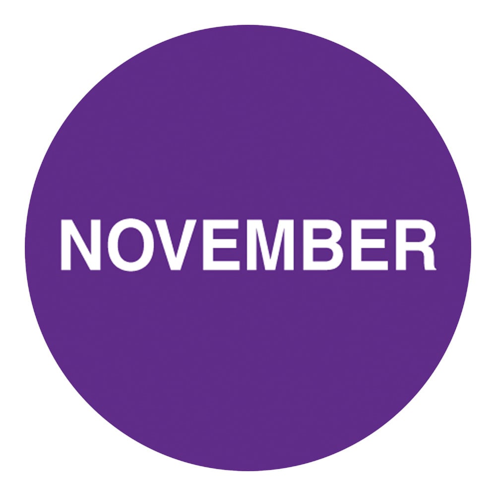 Monthly label φ38mm, English letters NOV 500 sheets LDT310NV 1 roll (500 sheets)