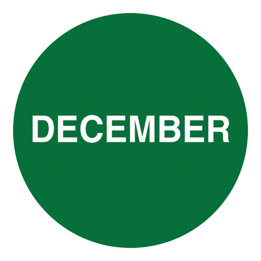 Monthly label φ38mm, English letters DEC 500 sheets LDT310DC 1 roll (500 sheets)