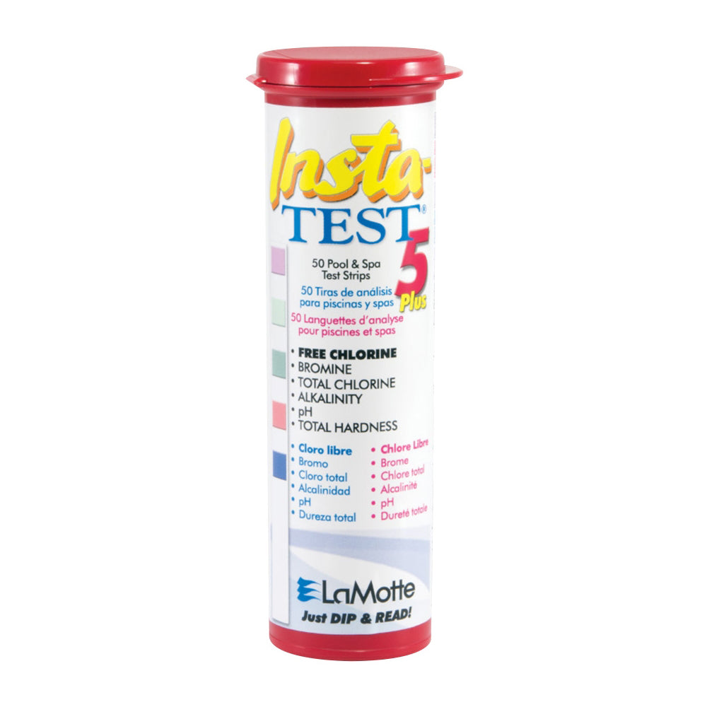 プール用試験紙 Insta-TEST® 遊離塩素・臭素・全塩素・アルカリ度・全硬度　2977-ML-BC-12 1個
