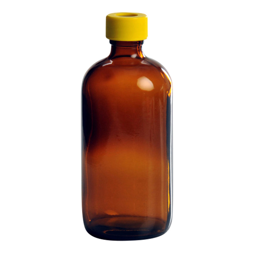 セプタム付きボトル・細口 250mL レベル2 茶 24本入　2121-S008 1箱(24本入)