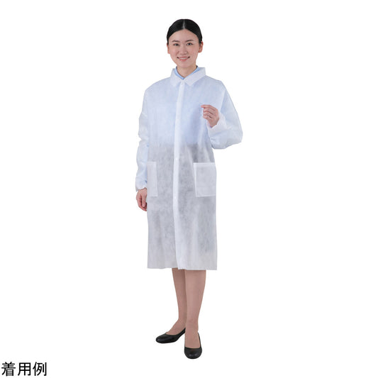 ディスポ白衣（ボタン留め）103cm　SN304-XL 1枚