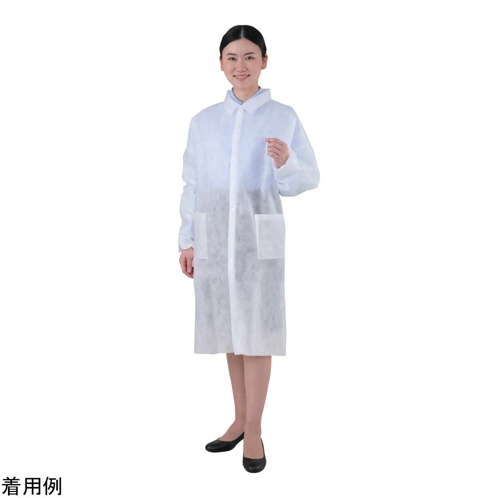 Disposable lab coat (button fastening) 101cm SN304-L 1 piece