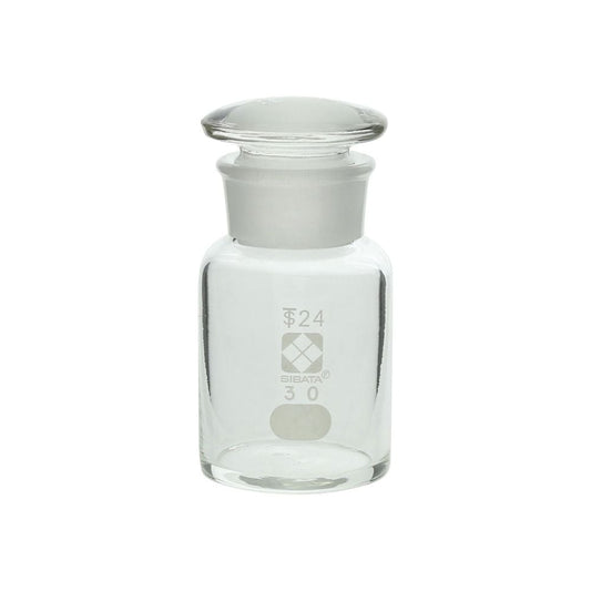 Common wide-mouthed reagent bottle, white, 30mL, 1 bottle