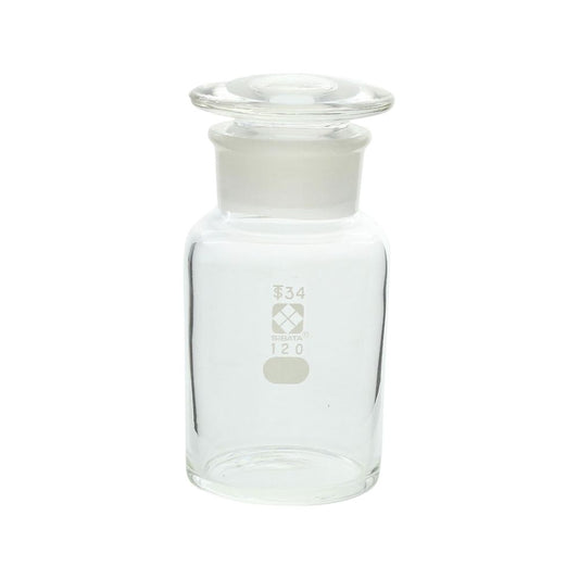 Common wide-mouthed reagent bottle, white, 120mL, 1 bottle