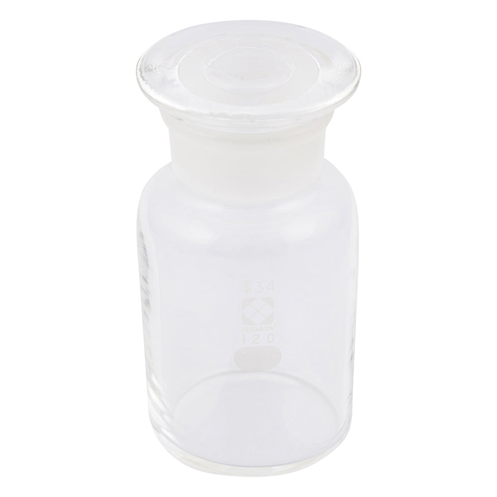 Common wide-mouthed reagent bottle, white, 120mL, 1 bottle