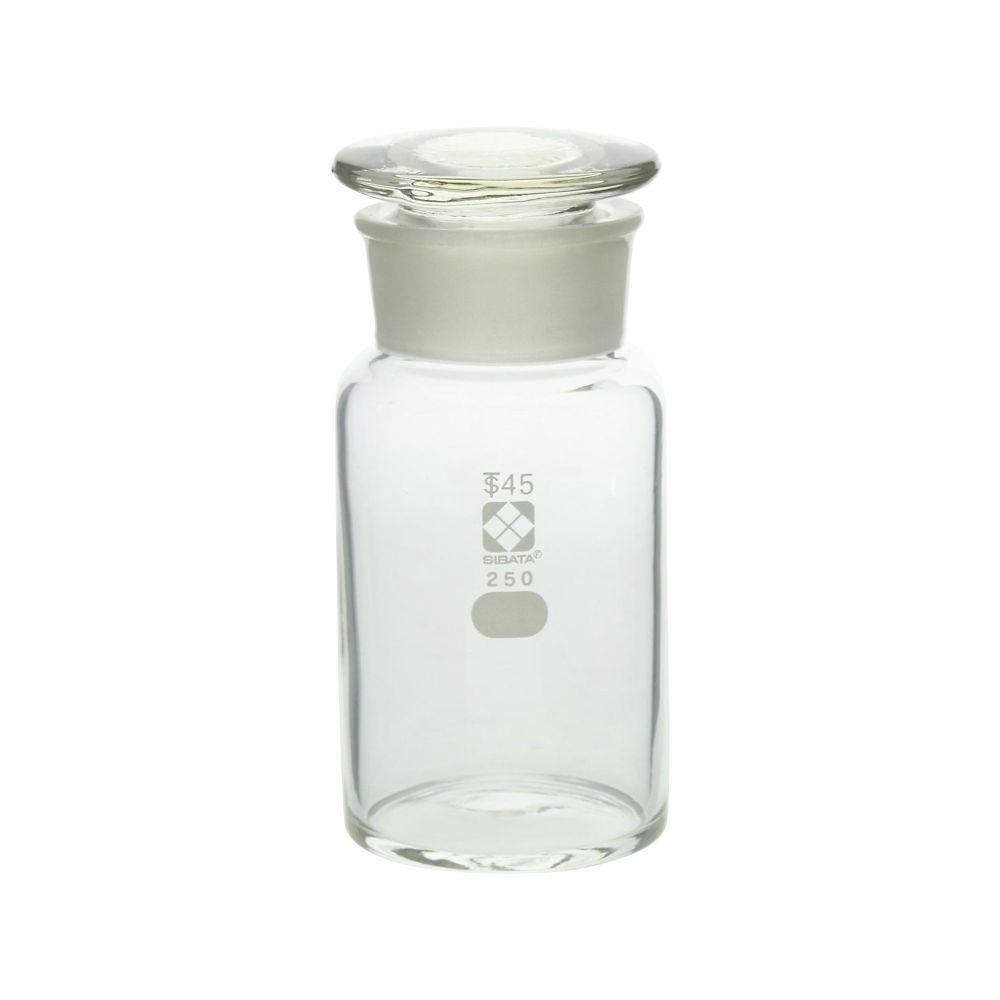 Common wide-mouthed reagent bottle, white, 250mL, 1 bottle