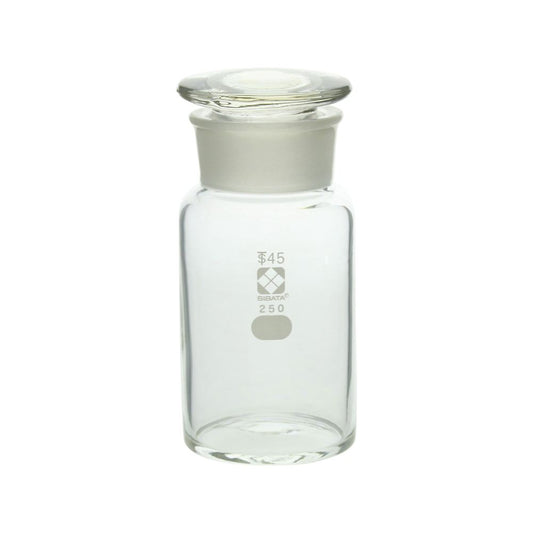 Common wide-mouthed reagent bottle, white, 250mL, 1 bottle