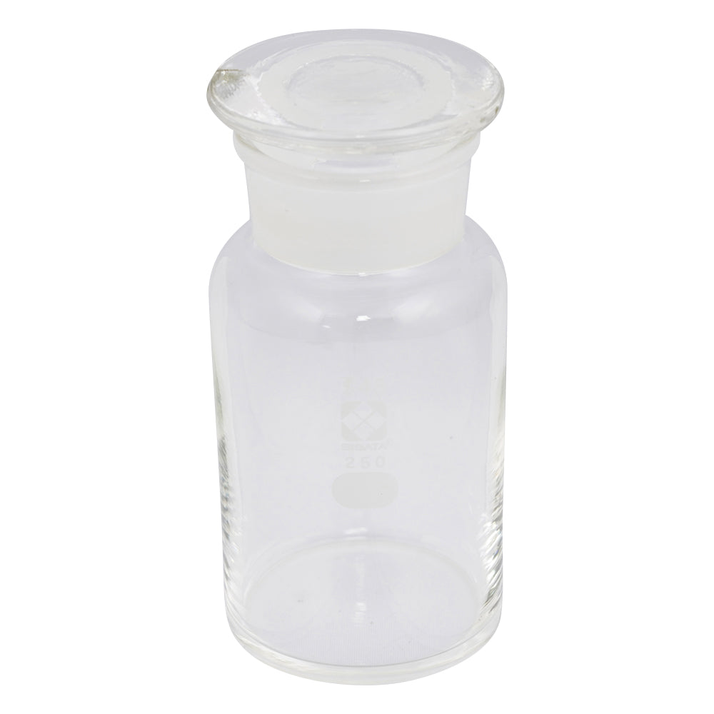 Common wide-mouthed reagent bottle, white, 250mL, 1 bottle