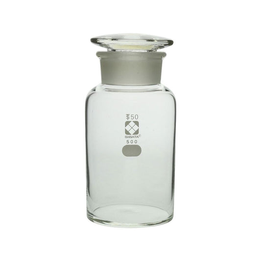 Common wide-mouthed reagent bottle, white, 500mL, 1 bottle