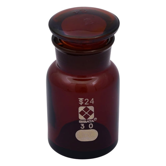 Common wide-mouth reagent bottle, brown, 30mL, 1 bottle
