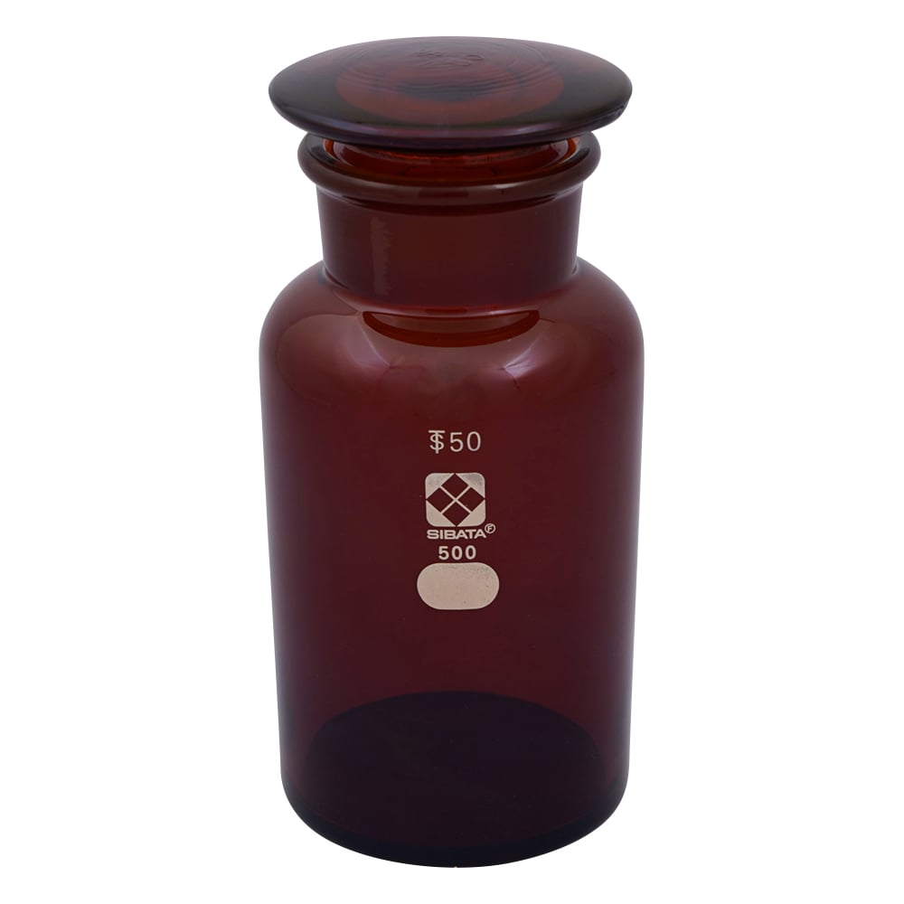 Common wide-mouth reagent bottle, brown, 500mL, 1 bottle