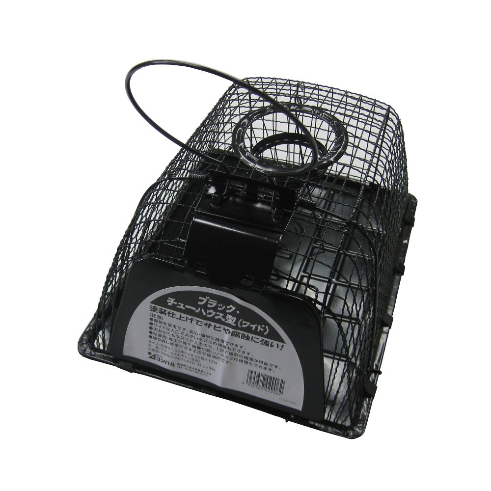 컴팔 쥐 포착기 블랙 츄하우스형 와이드 1개