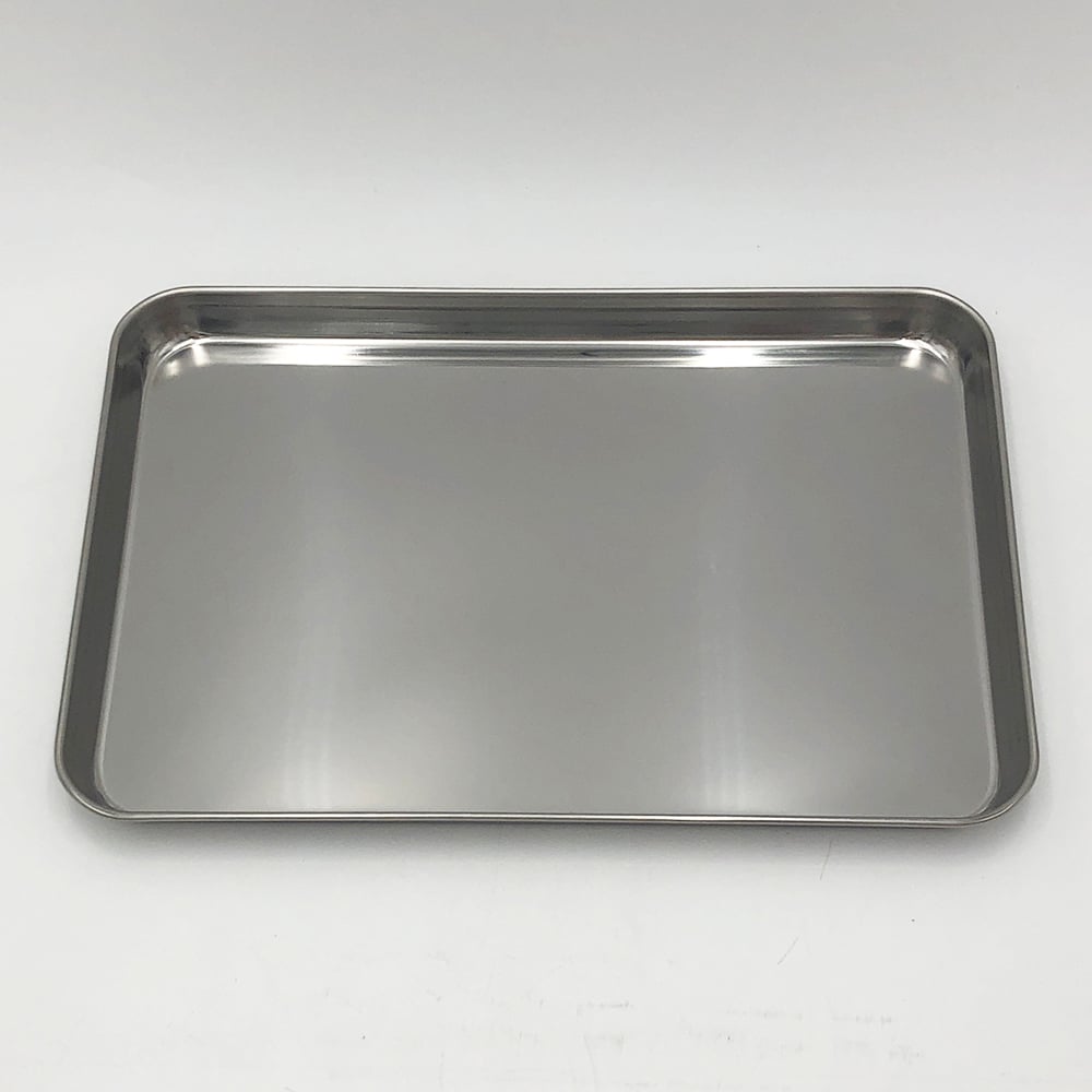 Stainless steel square tray 347×247×20mm 14” 1pc