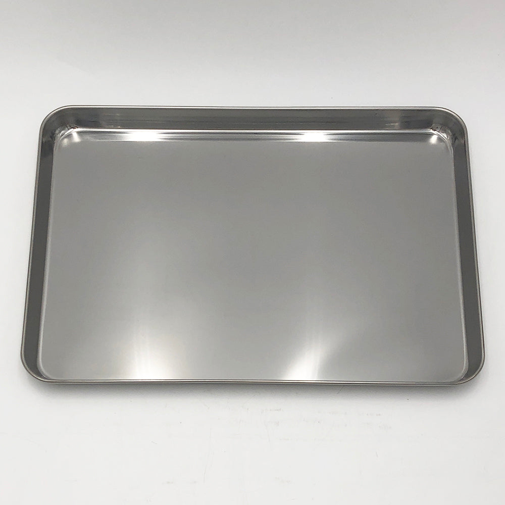Stainless steel square tray 411×301×21mm 16” 1pc