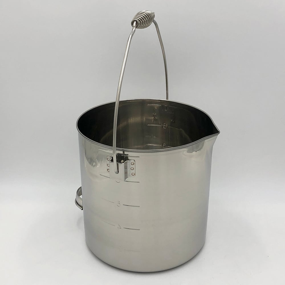 Lab pail with side handle for easy pouring, 10L x 1