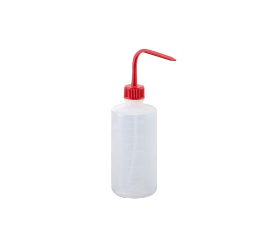 Colorful Washing Bottle Narrow Mouth Red 500mL 1 Bottle