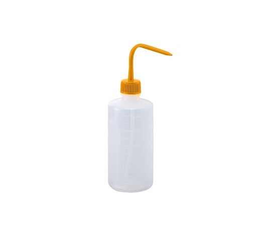 Colorful Varie Narrow Mouth Washing Bottle, Yellow, 500mL, 1 Bottle