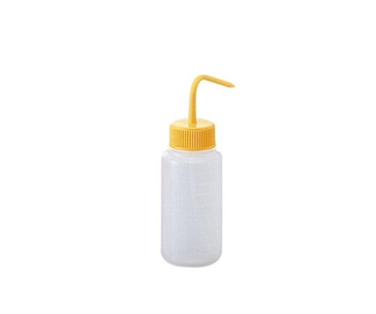 Washing bottle, colorful variations, wide mouth, yellow, 500mL, 1 bottle