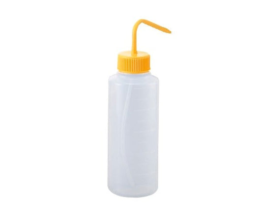 Washing bottle, colorful variations, wide mouth, yellow, 1L, 1 bottle