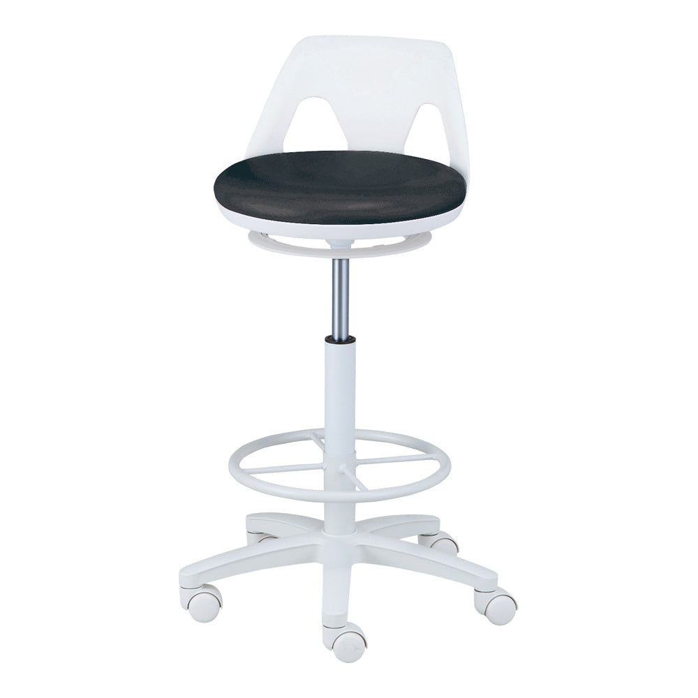 하이 타입 의자 와이드 타입(항균·방오) 발걸이 링 있음 SI-BKR-W 1개