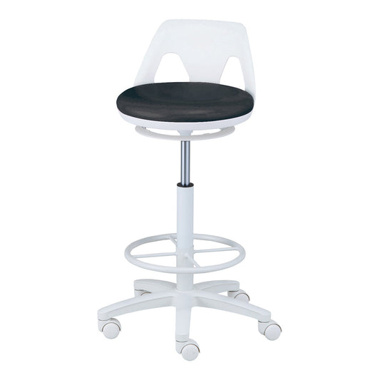 하이 타입 의자 와이드 타입(항균·방오) 발걸이 링 있음 SI-BKR-W 1개