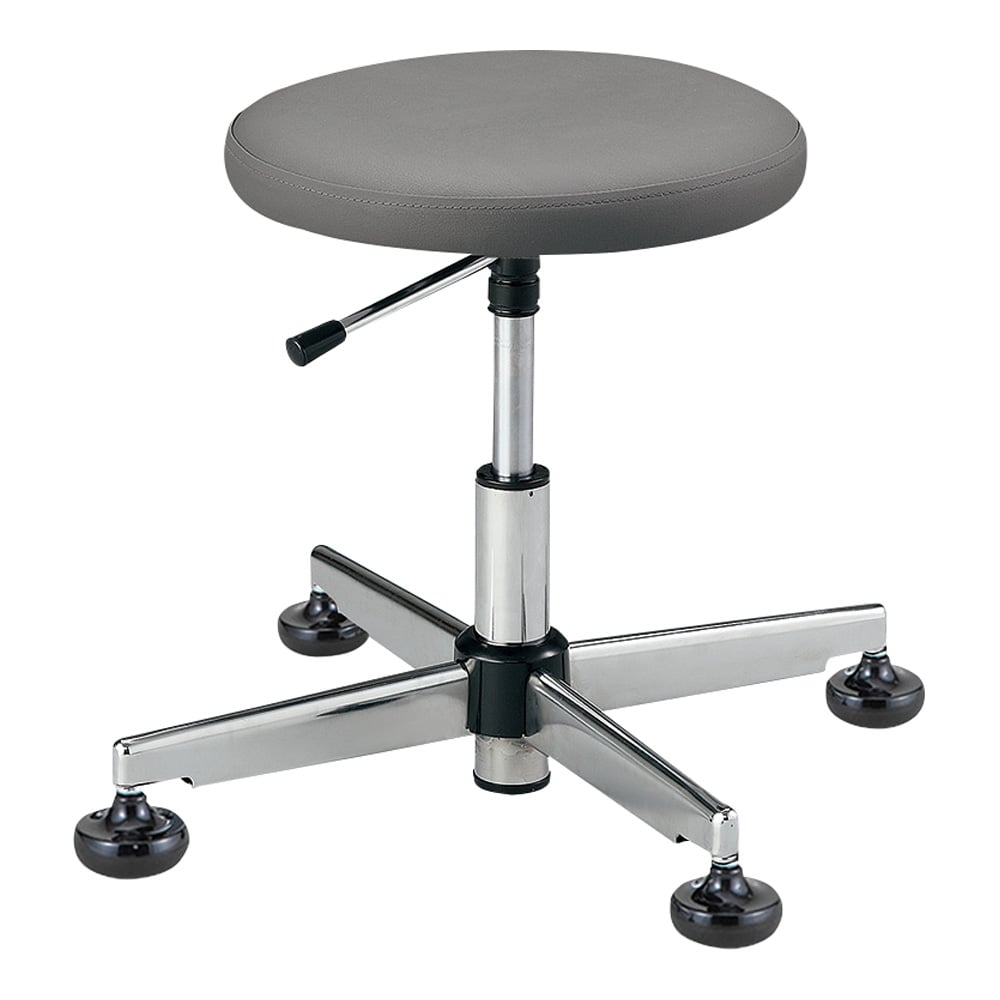 クリーンルーム用帯電防止チェア（固定脚タイプ・クラス100対応）ブラック 足掛けリング無し　CR-83BT 1個