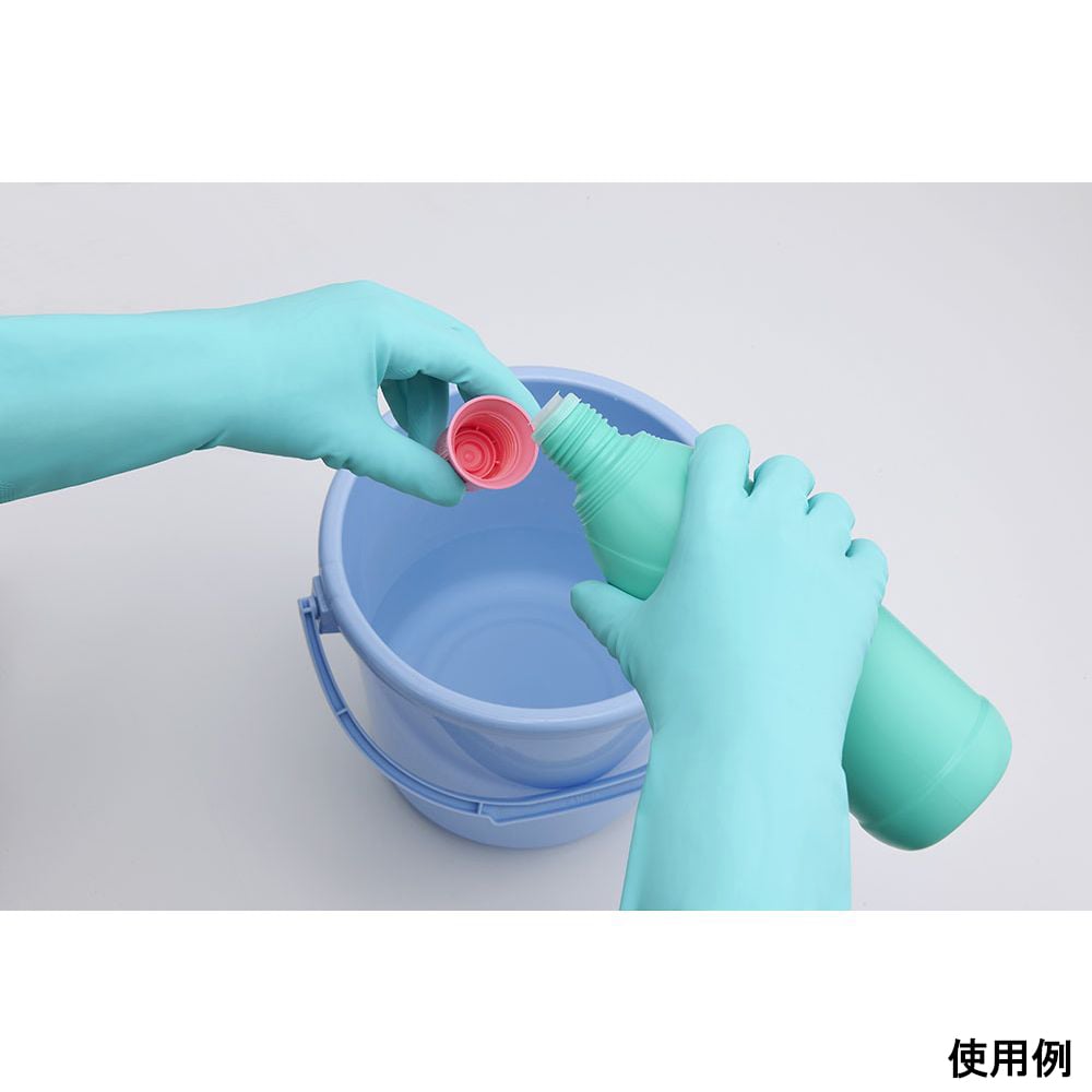 니트릴 고무 장갑 중후한 M 그린 139-MG 1쌍