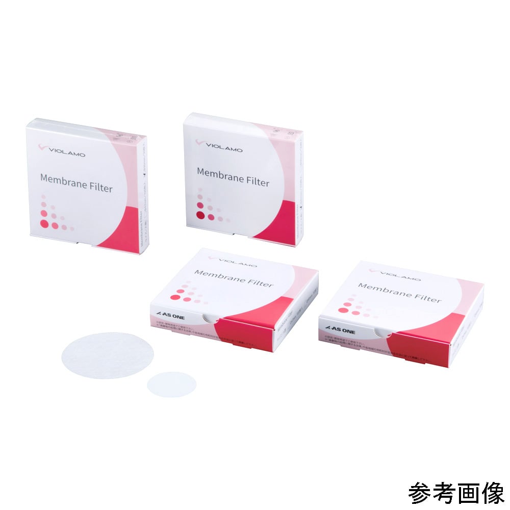 ビオラモメンブレンフィルター（親水性PTFE） 0.45μm φ90mm 1箱（50枚入）　PTFE045M090I 1箱(50枚入)