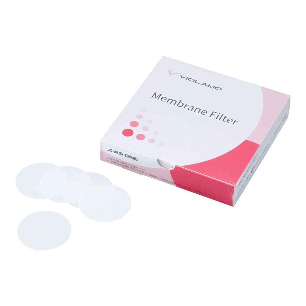Violamo Membrane Filter (Hydrophobic PTFE) 0.45μm φ47mm 1 box (100 sheets) PTFE045M047O 1 box (100 sheets)