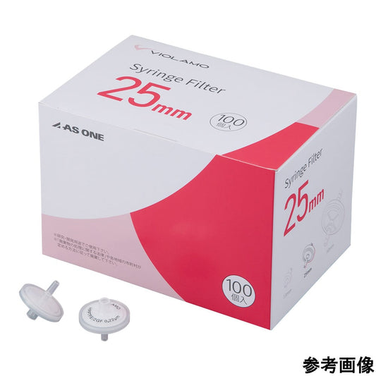 Violamo 2-layer syringe filter (hydrophobic PTFE) 0.22μm φ25mm 1 box (100 pieces) PTFEG-025S022O 1 box (100 pieces)