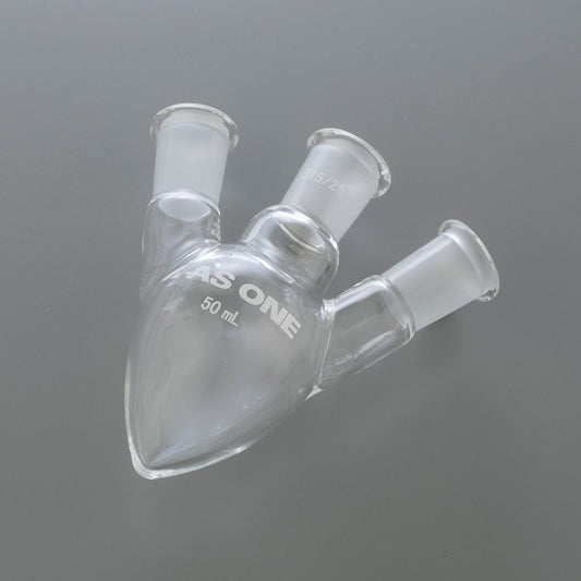 三口梨型フラスコ スタンダードタイプ 50mL　FP3-50-1525 1個