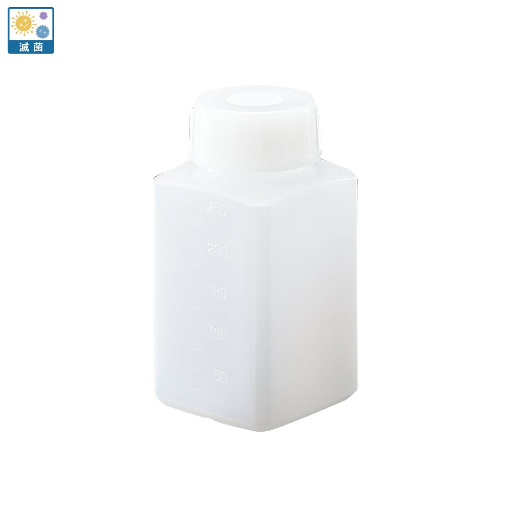 iBoy PE square bottle, 250mL, sterilized, 1 bottle