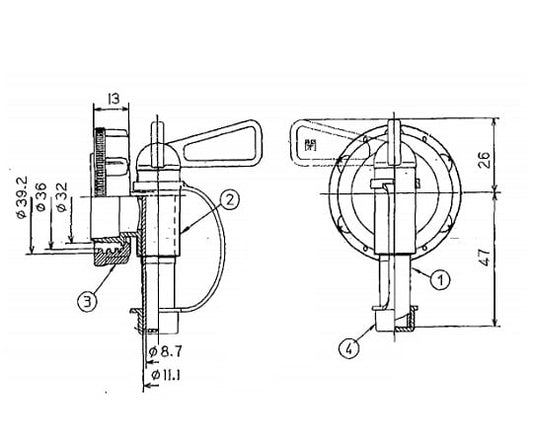 Union container faucet 1 set