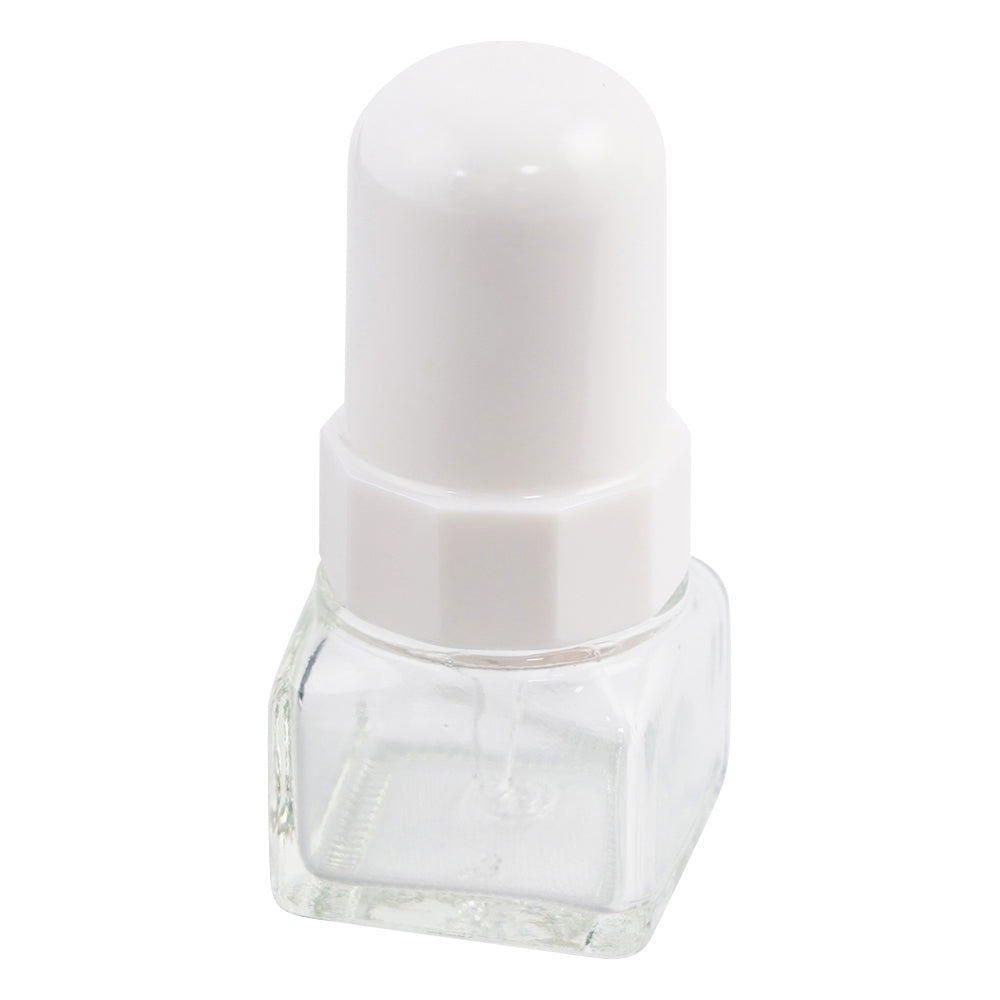 Dropper bottle (square glass) 10mL transparent 1 bottle
