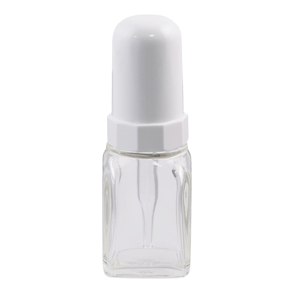 Dropper bottle (square glass) 30mL transparent 1 bottle