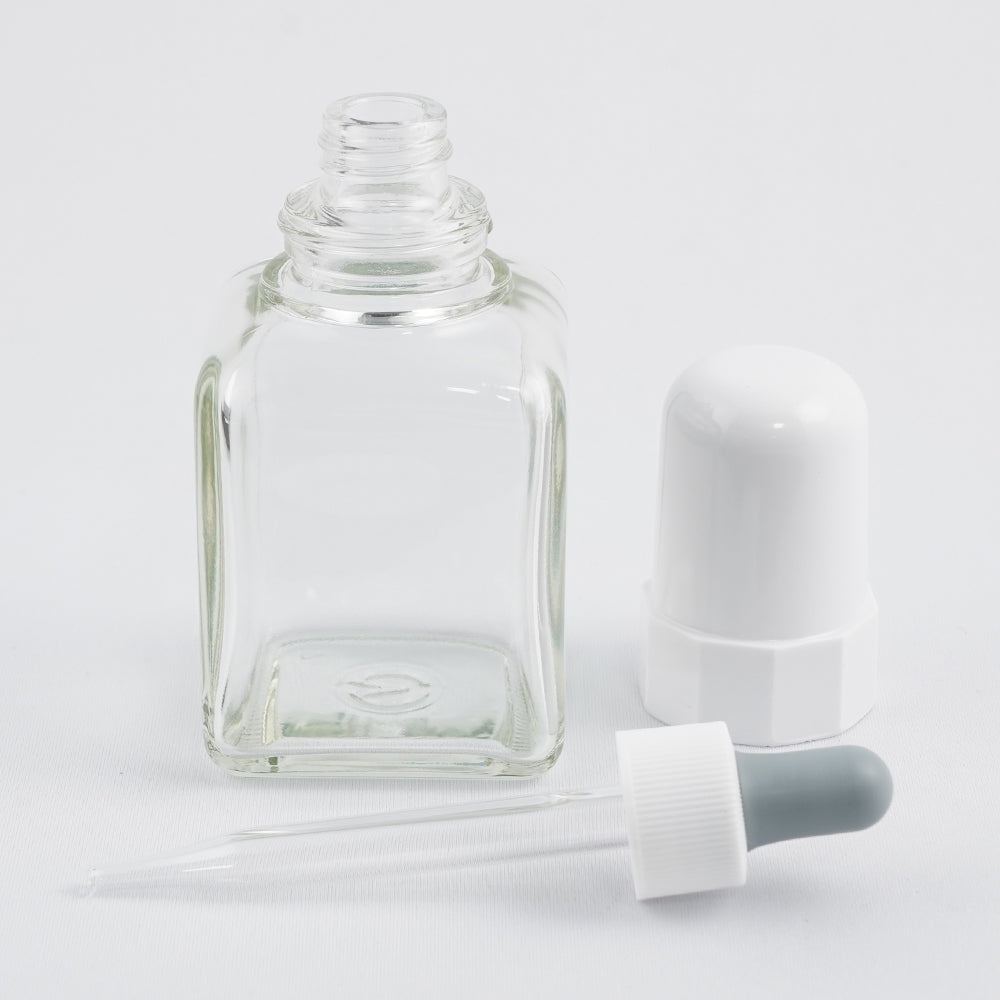 スポイド瓶(角型ガラス製)　120mL　透明 1本