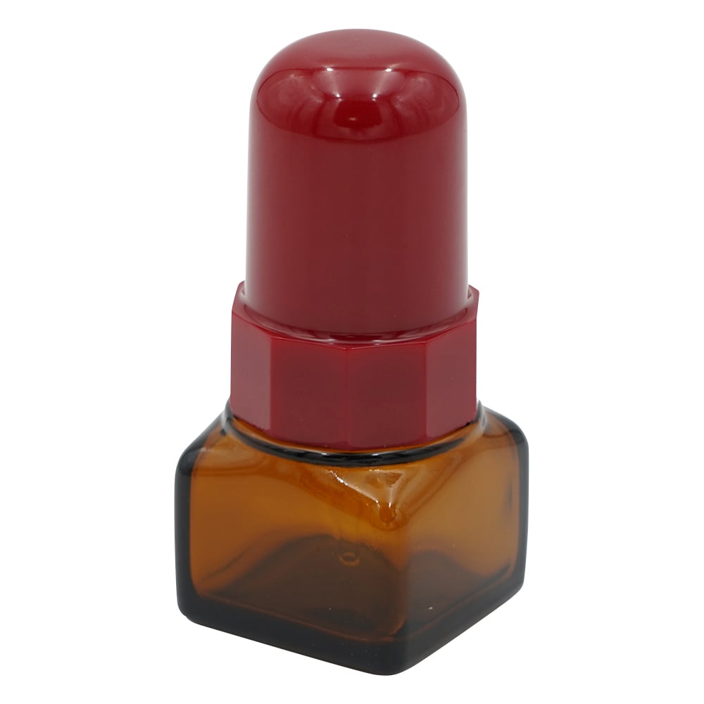 スポイド瓶（角型ガラス製）S-10　褐色　10mL 1本