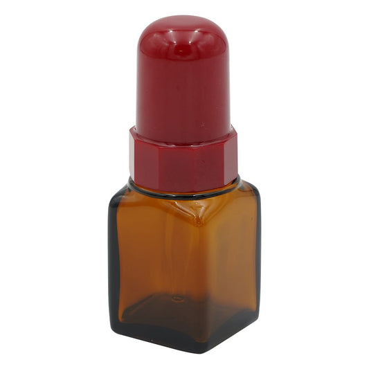 スポイド瓶（角型ガラス製）S-20　褐色　20mL 1本