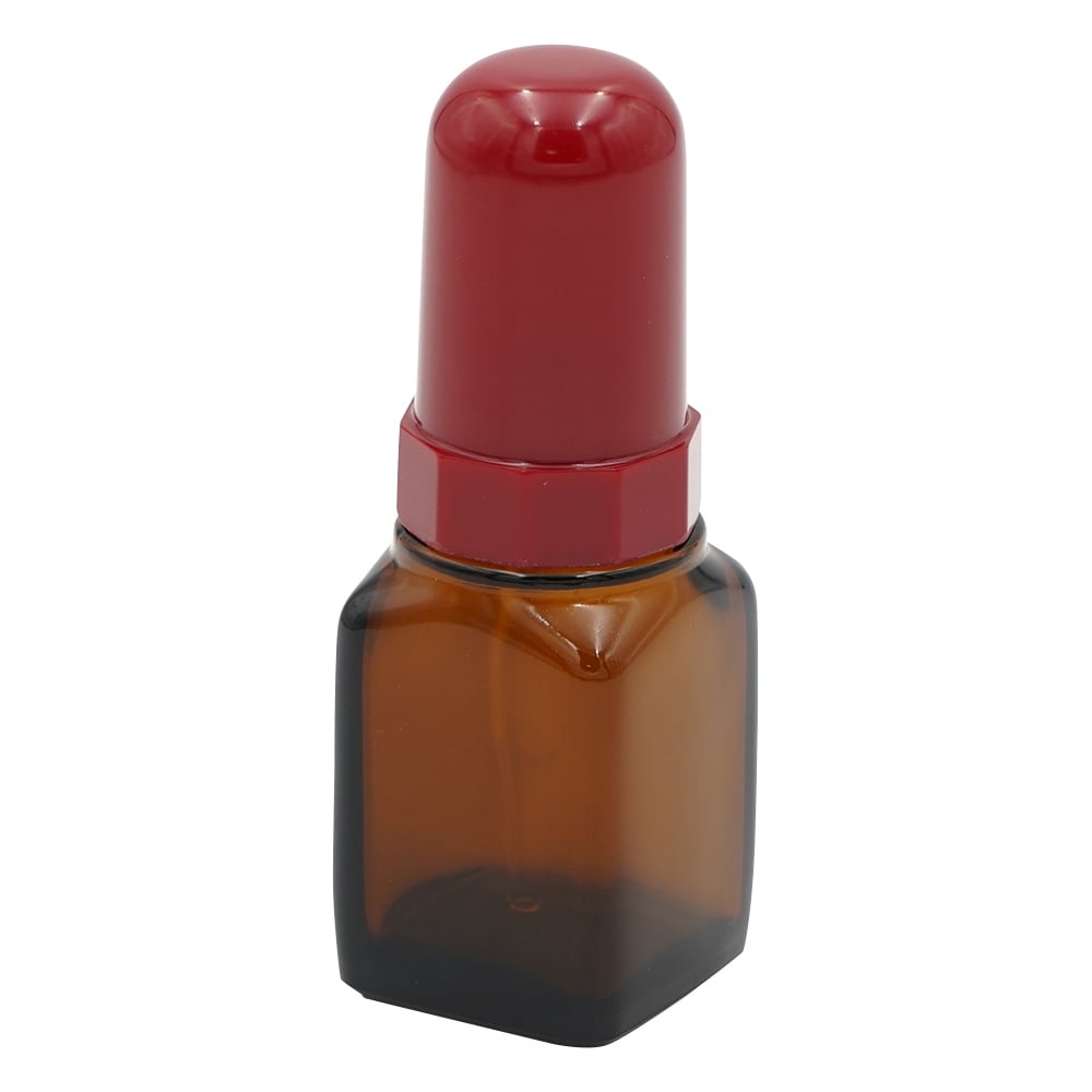 スポイド瓶（角型ガラス製）S-30　褐色　30mL 1本