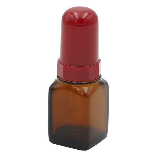 スポイド瓶（角型ガラス製）S-30　褐色　30mL 1本