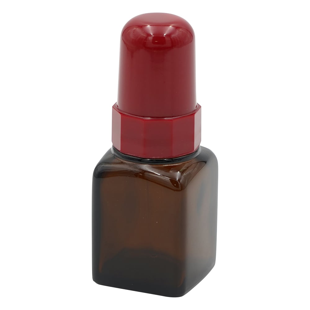 スポイド瓶（角型ガラス製）S-60　褐色　60mL 1本