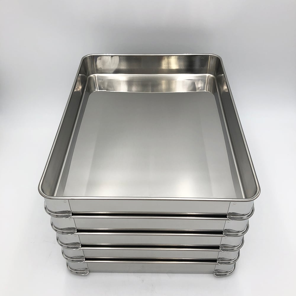 積重ね式ステンバット　5.0L　（5段フタ付）　大　410×310×230mm 1個