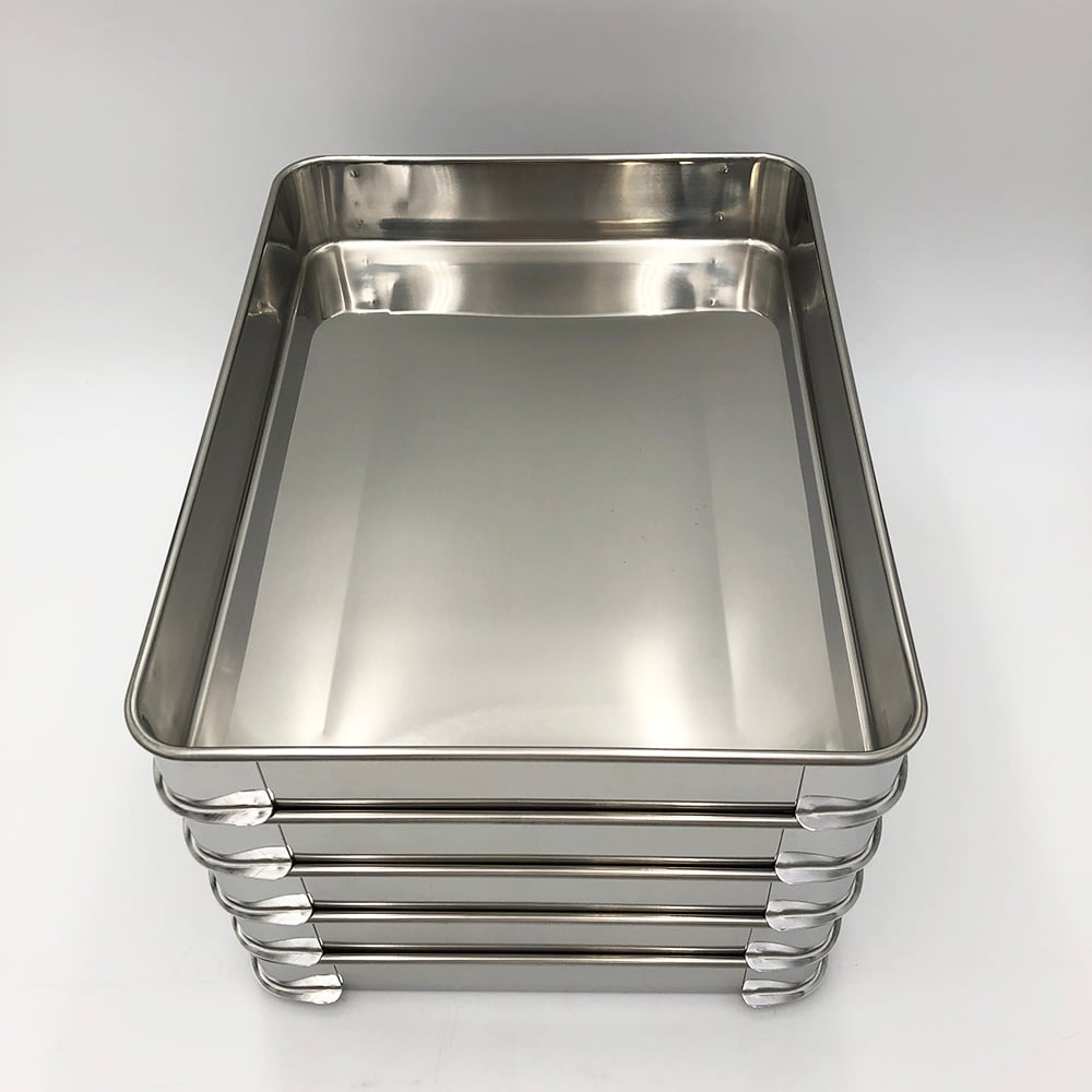 積重ね式ステンバット　3.5L　（5段フタ付）　小　345×265×224mm 1個