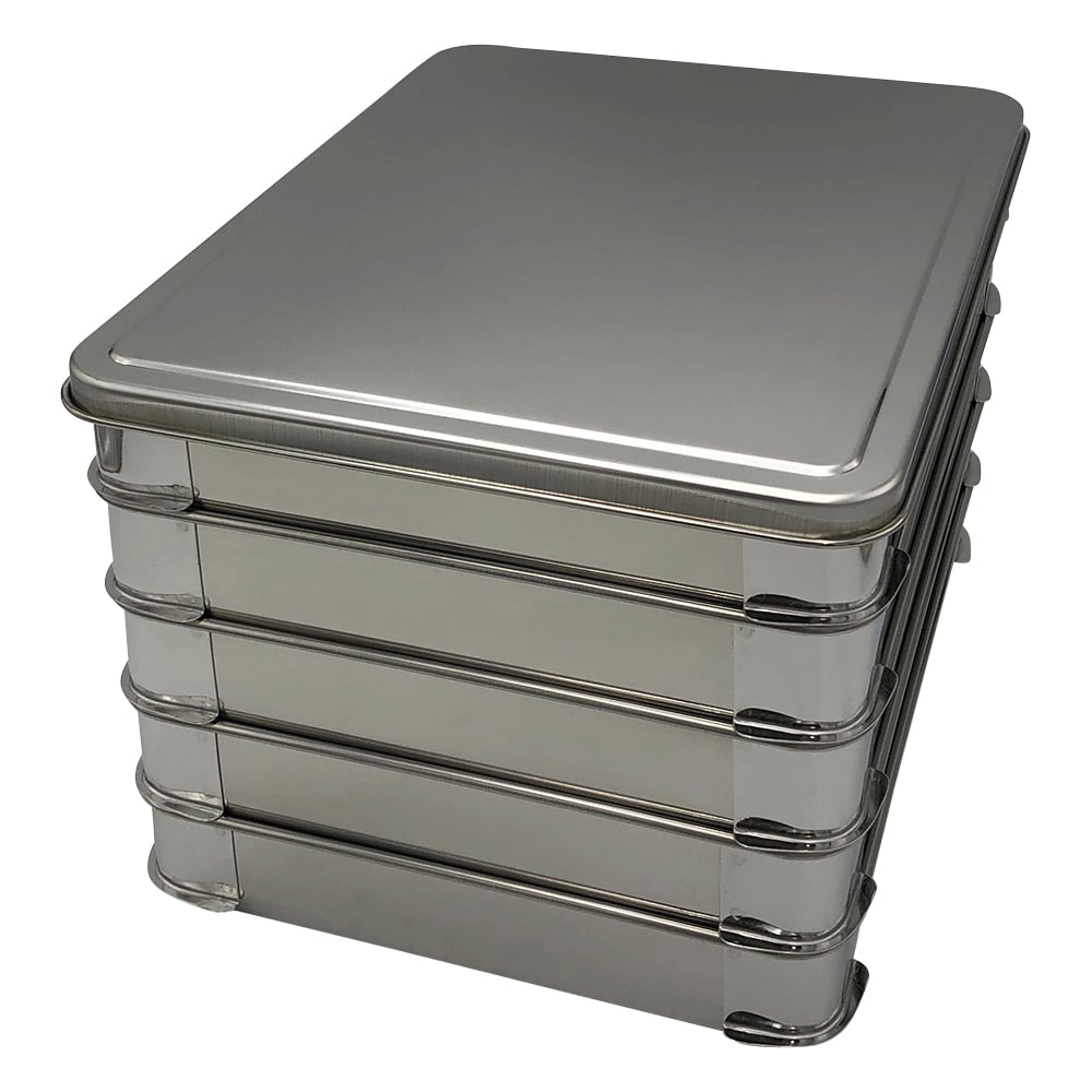 積重ね式ステンバット　3.5L　（5段フタ付）　小　345×265×224mm 1個