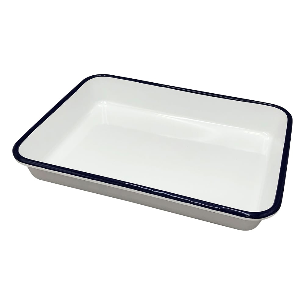 1 enamel tray, 6-cut