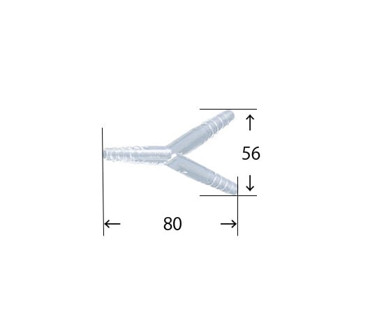PPチューブジョイント　Y型　φ8～12mm　10個入　PY-L 1袋(10個入)