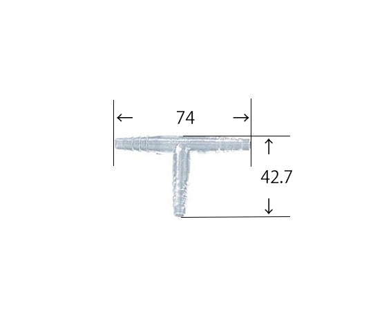 TPX®チューブジョイント　T型　φ5～9mm　10個入　TT-M 1袋(10個入)